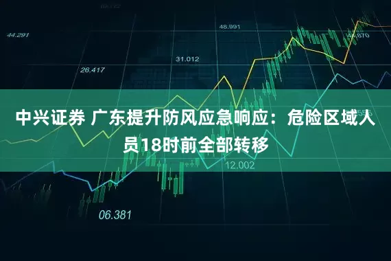 中兴证券 广东提升防风应急响应:危险区域人员18时前全部转移
